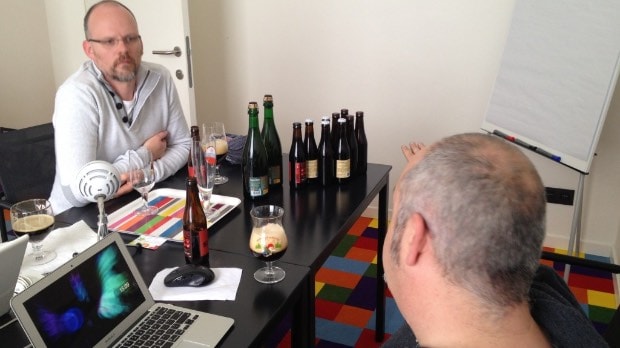 David Hachez making a mental note not to 
go to the same barbour as me.