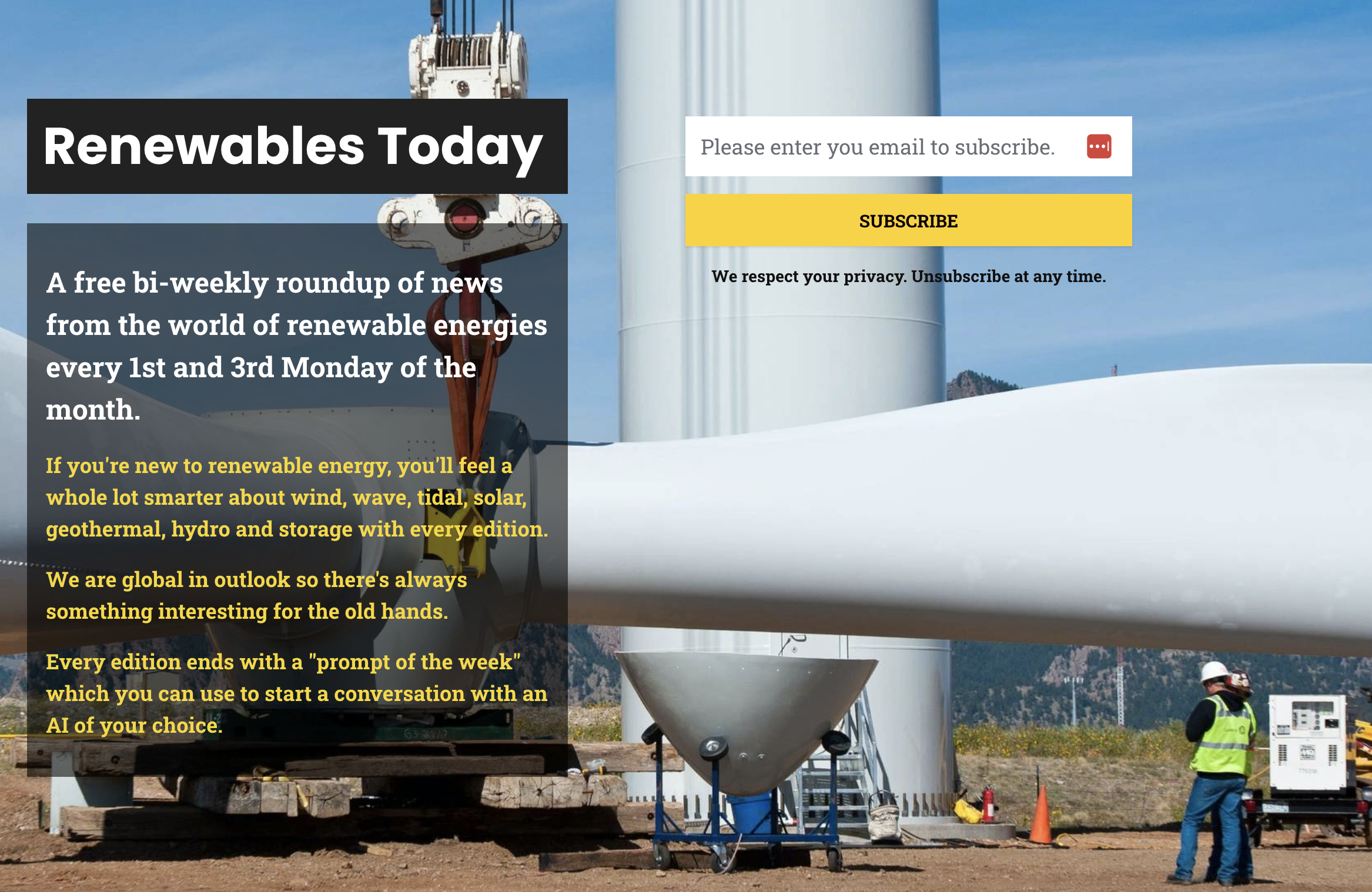 Renewables Today newsletter.